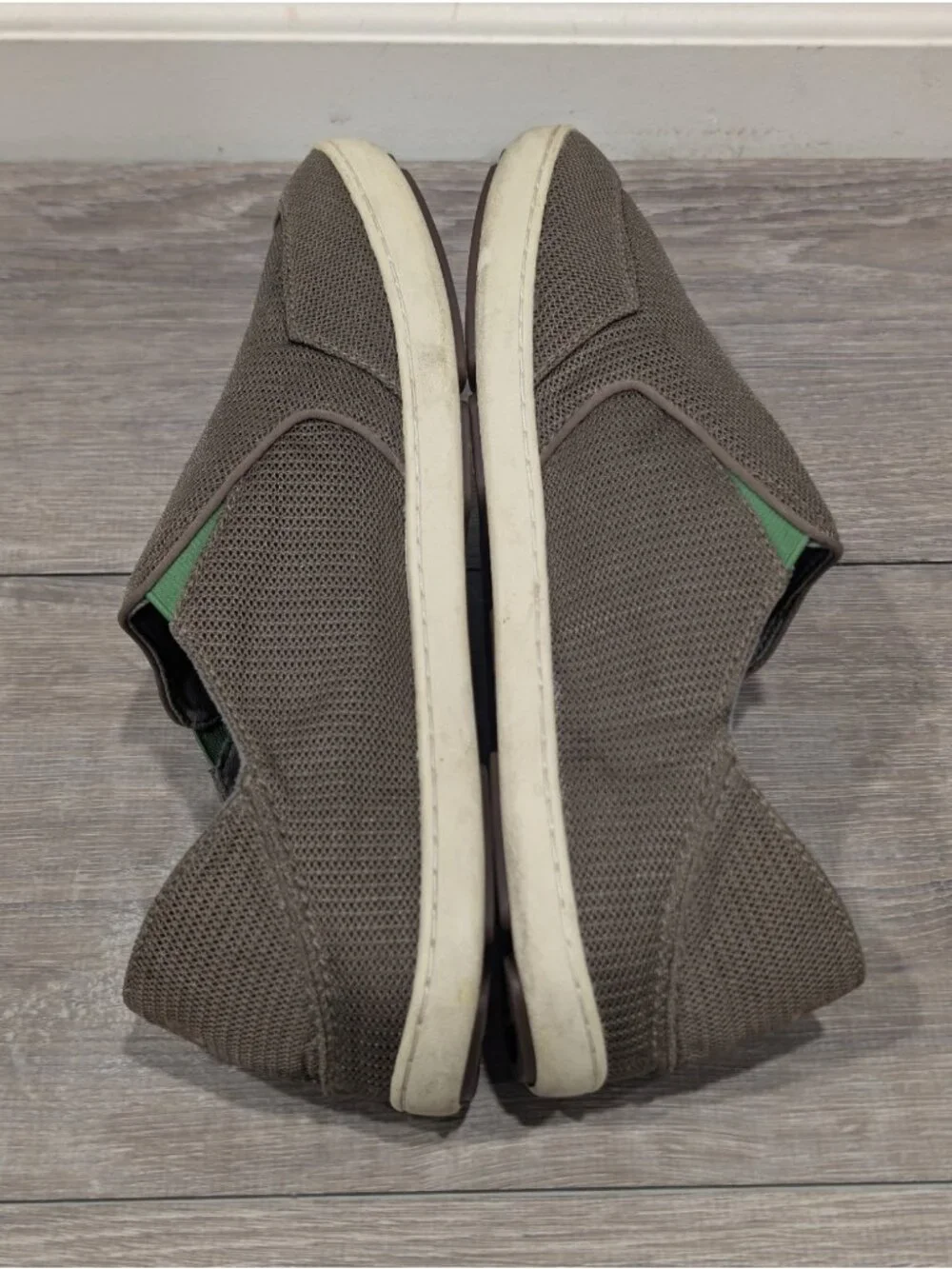 Olukai Nohea Mesh Slip On Shoes Mens Size 12-Mustang Brown/Lime Green Boat Beach